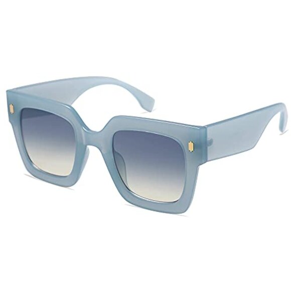Vintage Oversized Square Sunglasses Retro Chic UV400 Protection Y2K Style